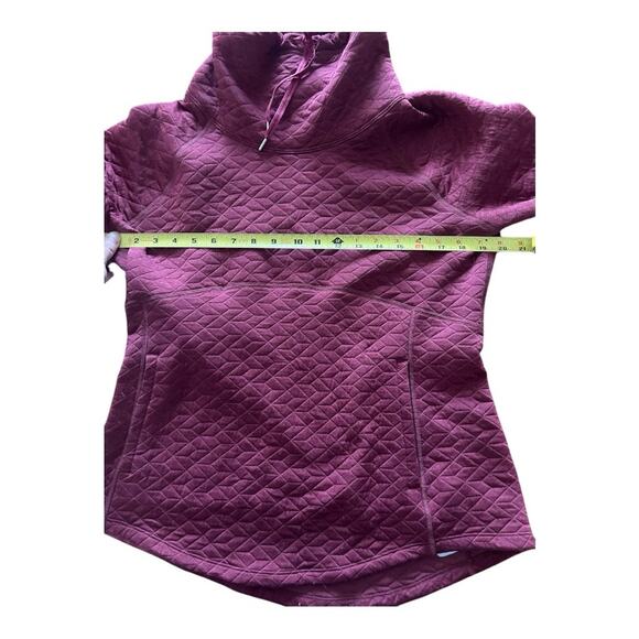 Marmot Annie Quilted Cowl Turtle Neck Maroon Pullover Sweatshirt Womens … - Picture 7 of 10
